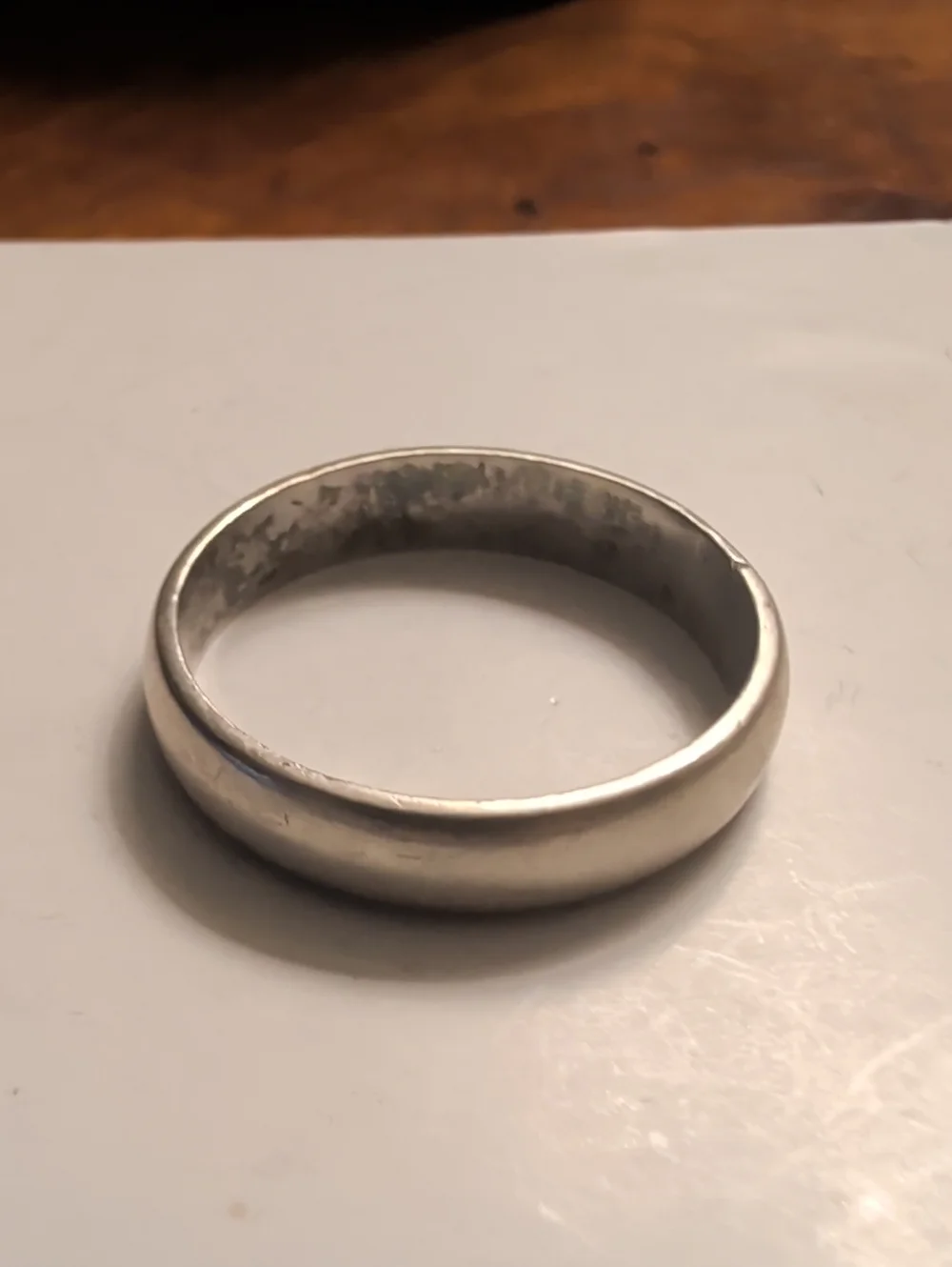 Sterling Silver 925 wedding band ring size 12 unisex silver ring vintage